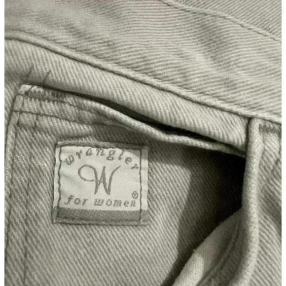 Wrangler Ladies Jeans Gray Size 9/10 Light Spot On Leg See Pictures j28 - Picture 2 of 4